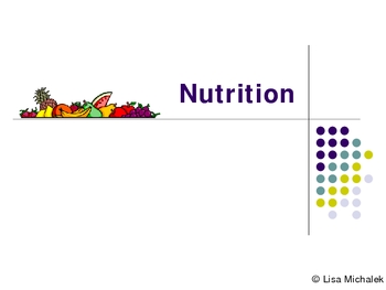 Preview of Nutrition PowerPoint Presentation Lesson Plan