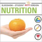 Nutrition Slideshow: Student Notes on Calories, Portion Si