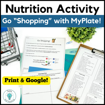 Preview of Nutrition Activity - MyPlate Shopping Activity for FCS - Culinary - Nutrition