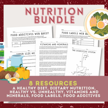 Preview of Nutrition Resources Bundle