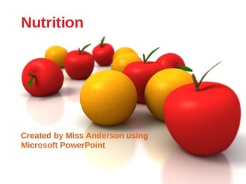 Preview of Nutrition Review PowerPoint