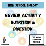 Nutrition Review Activity - Carbohydrates, Lipids, Protein