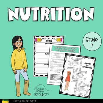 Preview of Nutrition Middle School Health Unit