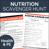 Nutrition Scavenger Hunt a Health Education Learning Activity
