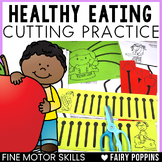 Nutrition Cutting Practice - Scissor Skills Worksheets (He