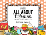 Nutrition Sort Freebie