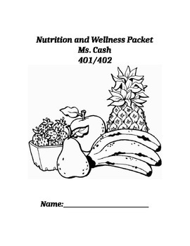 Preview of Nutrition Student Packet