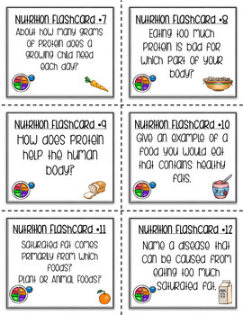 Nutrition Test & Flashcards by MiMi's Creations | TpT
