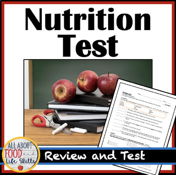Preview of Nutrition Test & Review Slides - Nutrition - Health - FACS - No PREP