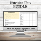 Nutrition Unit Activity BUNDLE | MyPlate | Nutrition Facts Label