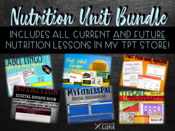 Preview of Nutrition Unit Bundle