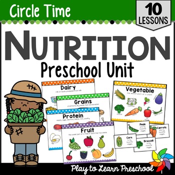 Preview of Nutrition Activities Food Group Lesson Plans for Preschool Pre-K
