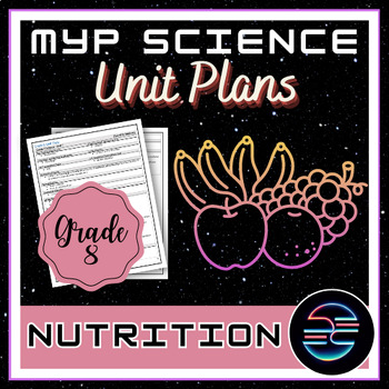 Preview of Nutrition Unit Plan - Grade 8 MYP Middle School Science