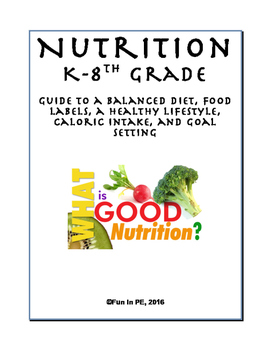 Preview of Nutrition Unit Plan - Vitamins, Nutrients, Food Pyramid, Calories, Activities