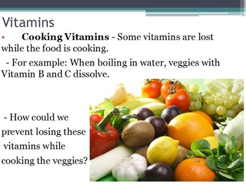 Preview of Nutrition - Vitamins w/worksheet (SMART BOARD)