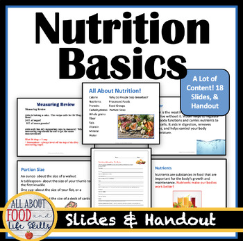 Preview of Nutrition Vocabulary: Informative Key Terms for Health, FACS, and Culinary Arts