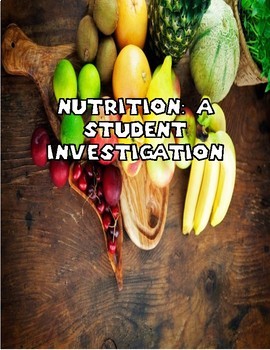 Preview of Nutrition Webquest