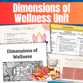 Preview of Nutrition & Wellness: Dimensions of Wellness Unit