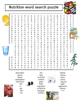 Nutrition Word Search PLUS Sports Word Search (2 Puzzles) by David Filipek