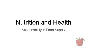 Preview of Nutrition and Health - Sustainability in Food Supply