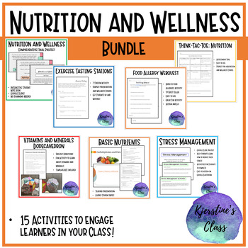 Preview of Nutrition and Wellness GROWING Bundle | Family and Consumer Sciences | FCS