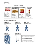 Nutrition facts- Food/drink choices (cut and paste and gra