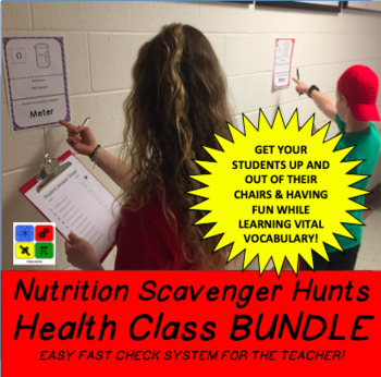 Preview of Nutrition for Health Scavenger Hunt Bundle