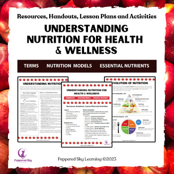 Preview of Nutrition for Health & Wellness - Lessons, Resources, Assessment