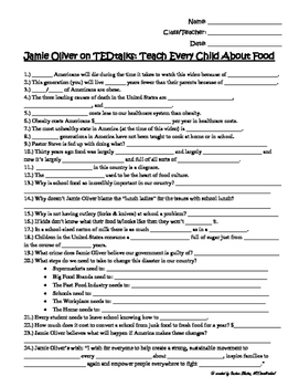 Nutrition For Teens Class Activity Worksheet Quiz Answer Key No Prep