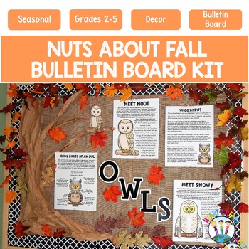 Preview of Nuts About Fall Bulletin Board Kit Freebie