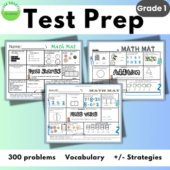 Preview of NWEA MAP Math Bundle Grade 1- Test Prep Spiral Practice Review