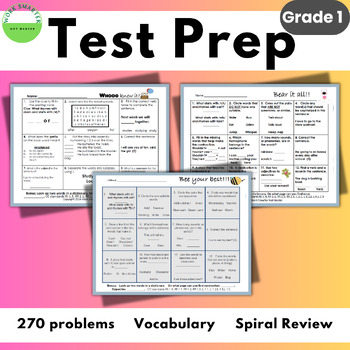 Preview of NWEA MAP Reading Bundle Grade 1 - Test Prep Spiral Practice Review