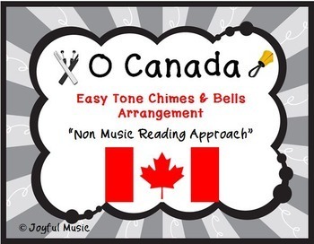 Preview of O CANADA Easy Tone Chimes & Bells Arrangement