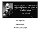 O Captain My Captain Poetry Study