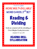O-G Resource: Three & Four Syllable LARGE Word Cards for S