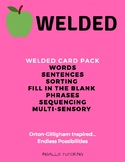 Multisensory Welded/Glued Word & Sentence Practice Cards (