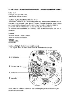 o level biology practice questions and answers heredity and molecular genetics