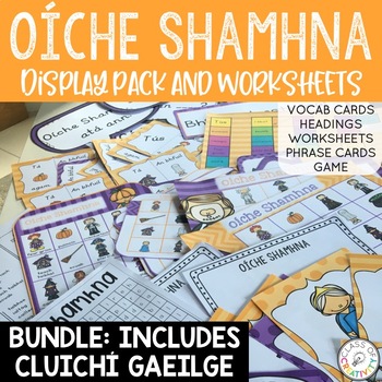 Preview of Oíche Shamhna - Irish Display Pack, Worksheets AND Games