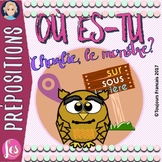 Où est Charlie le monstre- preposition activity (dans, sou