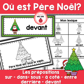 Preview of Où est Père Noël? Les prépositions FRENCH prepositions Christmas