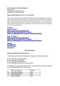 experimental chemistry o level questions