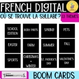 Où se trouve la syllabe? French Boom Cards Syllables Growi