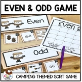Even and Odd Scoot Game | Camping Theme