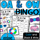 OA and OW Bingo Game: Long O Double Vowel
