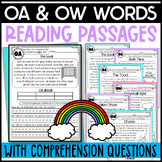 OA and OW Reading Passages: Long O Double Vowels Comprehen