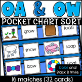OA and OW Pocket Chart Sort: Long O Double Vowels