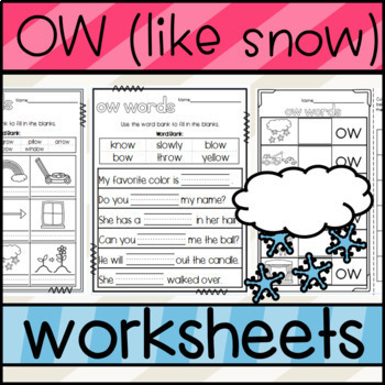 OA and OW Worksheets BUNDLE by Designed by Danielle | TpT