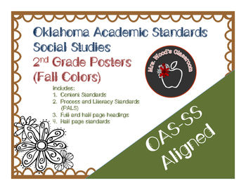 Preview of OAS-Social Studies Grade 2 Content Standard Posters (Fall Theme)