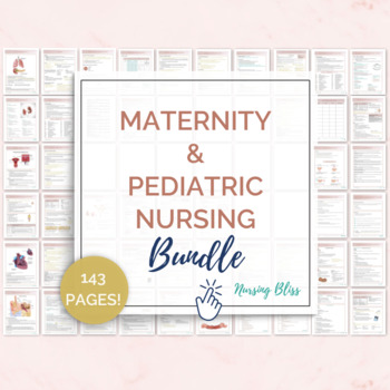 Preview of OB/Maternity & Pediatric Nursing Study Guide Bundle for Nursing Students