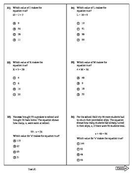 OCCT 4th Grade Math Test Prep by Robert Smith | Teachers Pay Teachers